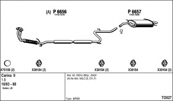 FENNO TO027 Exhaust System